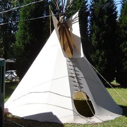 Completed Homemade Tipi